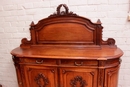 Louis XVI style Cabinet in Walnut, France 19th century