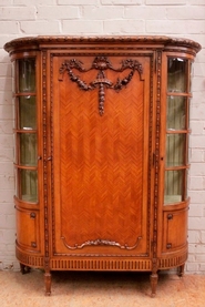 Louis XVI bombe display cabinet