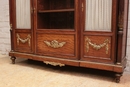 Louis XVI style Bookcase in mahogany & bronze, France 19th century