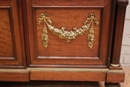 Louis XVI style Bookcase in mahogany & bronze, France 19th century