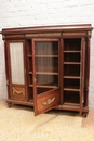 Louis XVI style Bookcase in mahogany & bronze, France 19th century