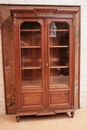 Louis XVI style Bookcase in mahogany & bronze, France 1900