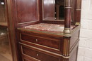 Louis XVI style Bookcase in mahogany and bronze, France 19th century