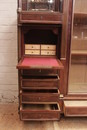 Louis XVI style Bookcase in mahogany and bronze, France 19th century