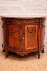 Louis XVI Cabinet with bronze and marble top