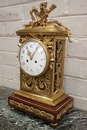 Louis XVI style Clock in Bronze and marble, France 19th century