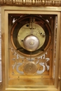 Louis XVI style Clock in Bronze and marble, France 19th century