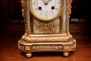 Louis XVI style Clock in bronze and onyx, France 19th century