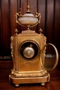 Louis XVI style Clock in bronze and onyx, France 19th century