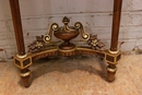 Louis XVI style Console and mirror in Walnut, France 1900