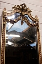 Louis XVI style Console and mirror in Walnut, France 1900