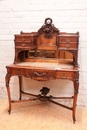 Louis XVI style Desk and chair in Walnut, France 19th century