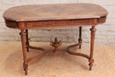 Louis XVI style Desk table in rosewood, France 19th century