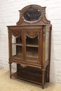 Louis XVI style Display cabinet in Walnut, France 19th century