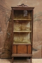 Louis XVI style Display cabinet in Walnut, France 1900