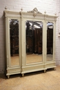 Louis XVI style Armoire in paint wood, France 19th century