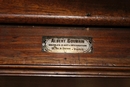 Louis XVI style Sideboard in mahogan marble wedgewood, France 1900