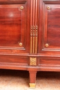 Louis XVI style Bookcase in mahogany & bronze, France 19th century