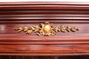 Louis XVI style Bookcase in mahogany & bronze, France 19th century