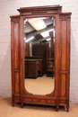 Louis XVI style Armoire in mahogany & bronze, France 1900