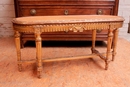 Louis XVI style Stool in gilt wood, France 19th century