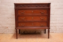 Louis XVI style Chest of drawers in mahogany, France 1900