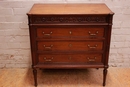 Louis XVI style Chest of drawers in mahogany, France 1900