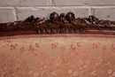 Louis XVI style Sofa set in Walnut, France 19th century