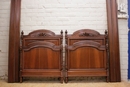 Louis XVI style Twin beds in Walnut, France 1900