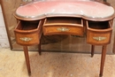Louis XVI style Vanity in mahogany & bronze, France 19th century