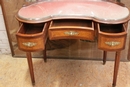 Louis XVI style Vanity in mahogany & bronze, France 19th century