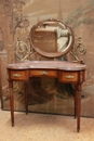 Louis XVI style Vanity in mahogany & bronze, France 19th century