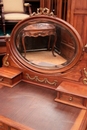 Louis XVI style Vanity in mahogany & bronze, France 1900