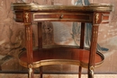 style Table in mahogany & bronze, France 19th century