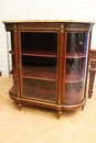 Louis XVI style Display cabinet in mahogany & bronze, France 19th century