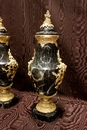 style Urns in marble and bronze, France 19th century