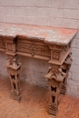 Regency style Console in oak and marble, France 19th century