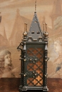 Gothic style Clock in metal, France 19th century