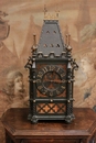 Gothic style Clock in metal, France 19th century