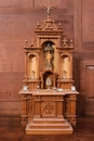 Gothic style Altar in Oak, Belgium 1900