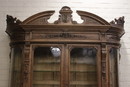 Renaissance style Bookcase in Oak, France 19th century