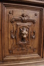 Renaissance style Bookcase in Oak, France 19th century