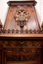 Gothic style Fire mantle in Walnut, France 19th century