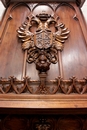 Gothic style Fire mantle in Walnut, France 19th century