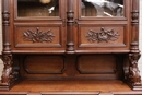 Hunt style CASTLE CABINET in Oak, France 19th century