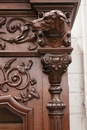 Hunt style CASTLE CABINET in Oak, France 19th century