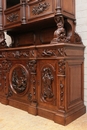 Hunt style CASTLE CABINET in Oak, France 19th century