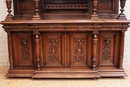 Henri II style Cabinet in Walnut, France 19th century