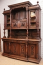 Henri II style Cabinet in Walnut, France 19th century