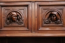 Henri II style Cabinet in Walnut, France 19th century
